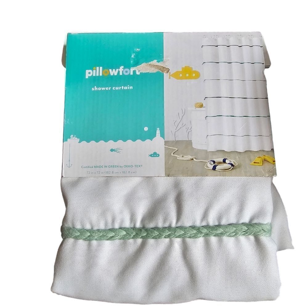 Pillowfort Multicolor Blue Shower Curtain 72" x 72"‎